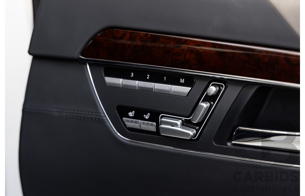 6/2008 Mercedes-Benz S63L AMG 221 07 Upgrade 4d Sedan Designo Mystic White II V8 6.2L - IMPORT