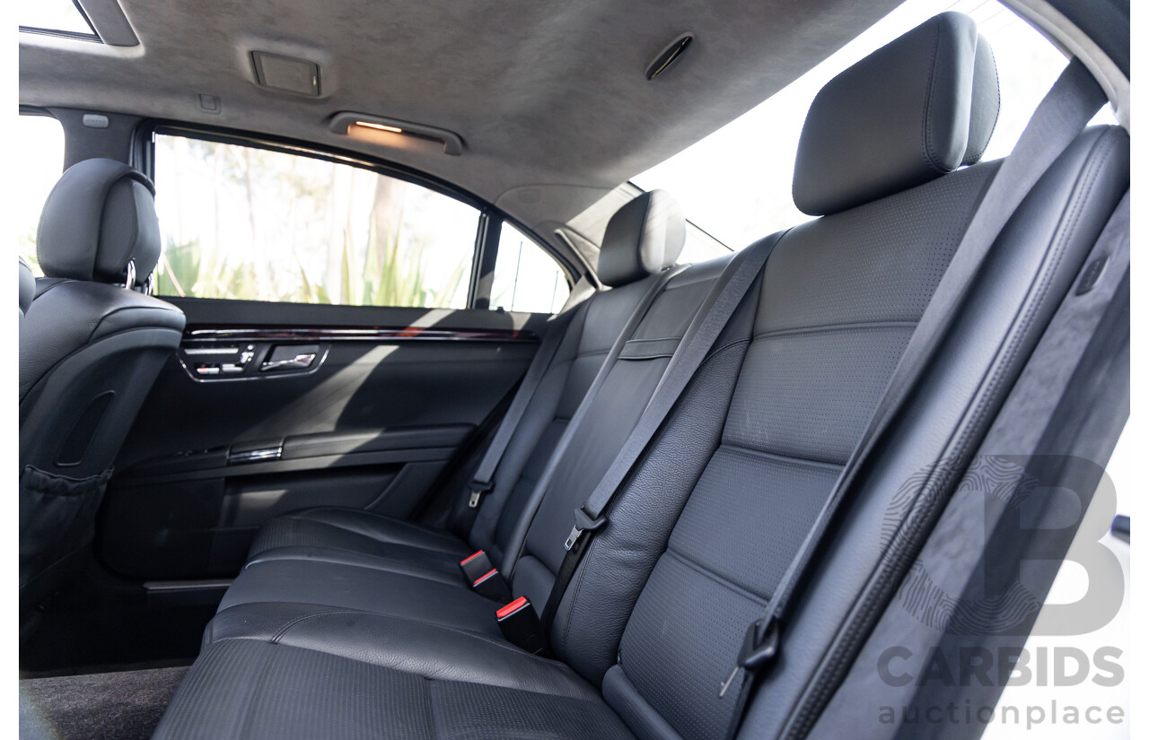 6/2008 Mercedes-Benz S63L AMG 221 07 Upgrade 4d Sedan Designo Mystic White II V8 6.2L - IMPORT