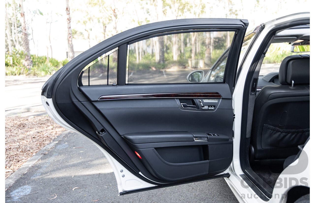 6/2008 Mercedes-Benz S63L AMG 221 07 Upgrade 4d Sedan Designo Mystic White II V8 6.2L - IMPORT