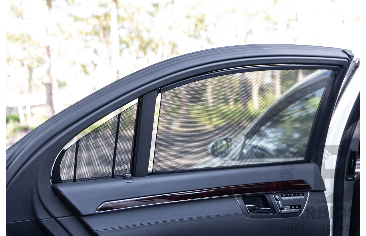 6/2008 Mercedes-Benz S63L AMG 221 07 Upgrade 4d Sedan Designo Mystic White II V8 6.2L - IMPORT