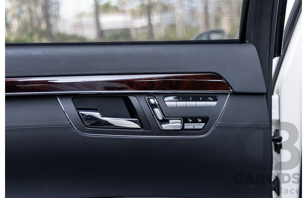 6/2008 Mercedes-Benz S63L AMG 221 07 Upgrade 4d Sedan Designo Mystic White II V8 6.2L - IMPORT