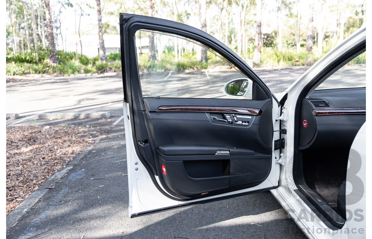 6/2008 Mercedes-Benz S63L AMG 221 07 Upgrade 4d Sedan Designo Mystic White II V8 6.2L - IMPORT