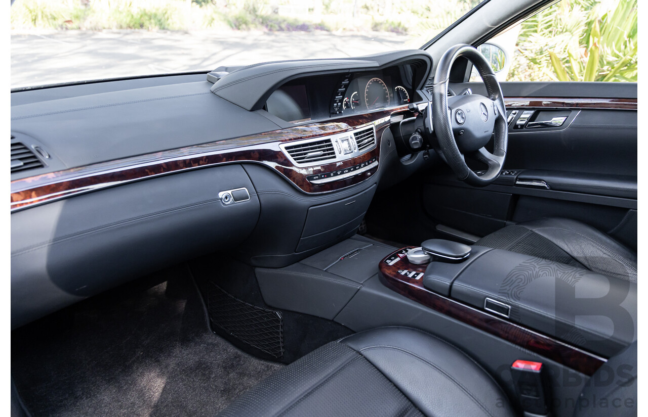 6/2008 Mercedes-Benz S63L AMG 221 07 Upgrade 4d Sedan Designo Mystic White II V8 6.2L - IMPORT