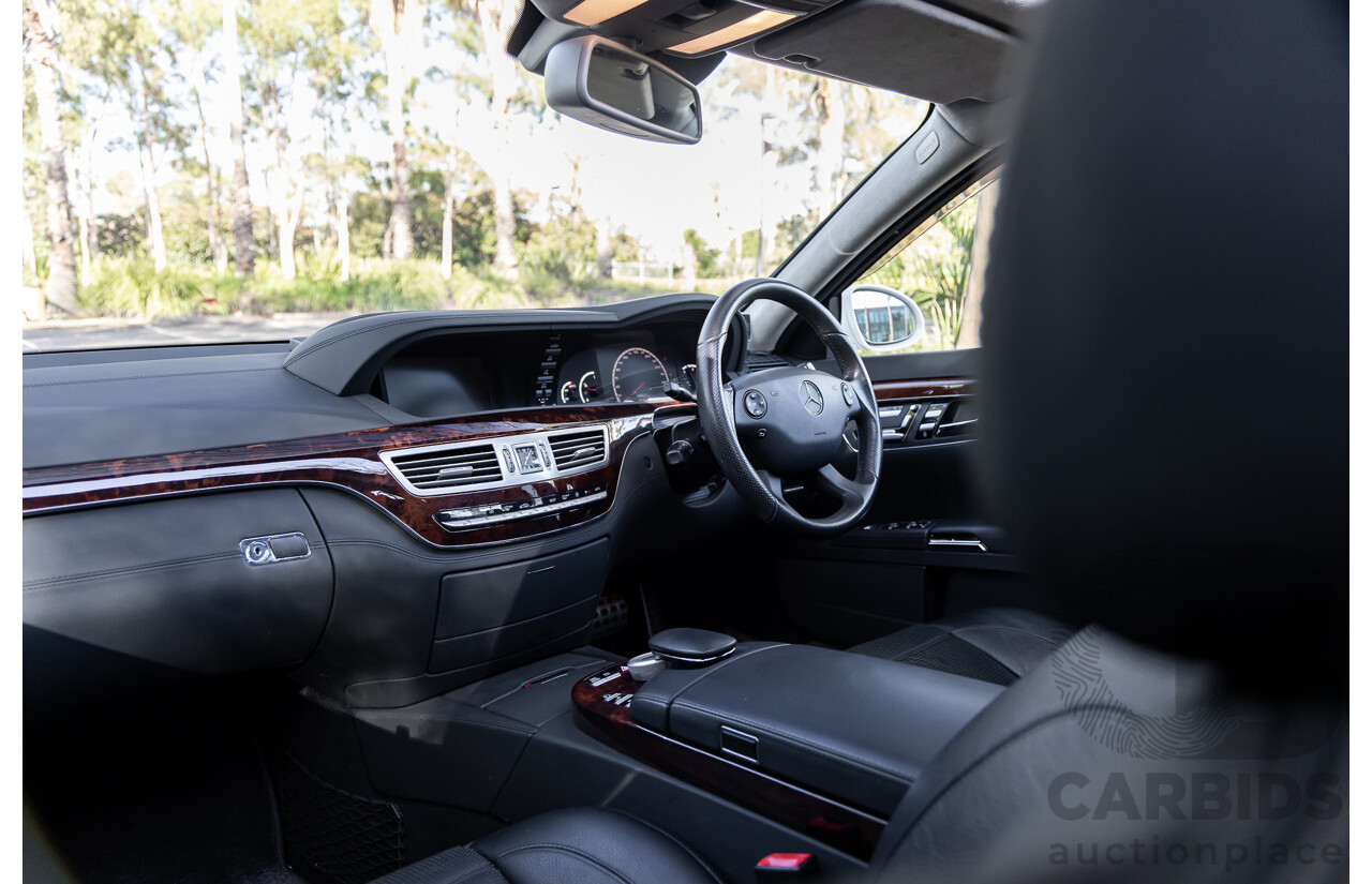6/2008 Mercedes-Benz S63L AMG 221 07 Upgrade 4d Sedan Designo Mystic White II V8 6.2L - IMPORT