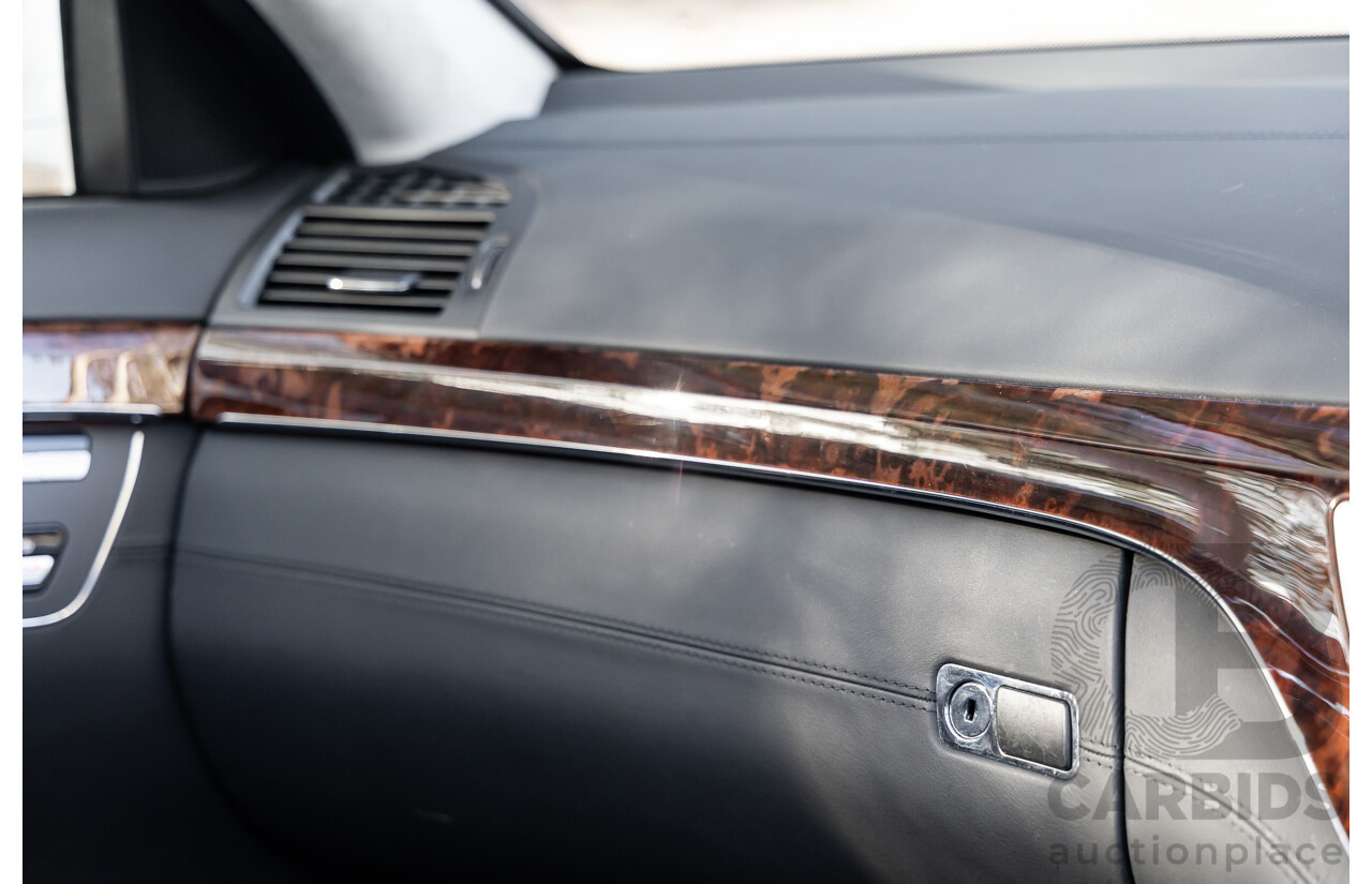 6/2008 Mercedes-Benz S63L AMG 221 07 Upgrade 4d Sedan Designo Mystic White II V8 6.2L - IMPORT