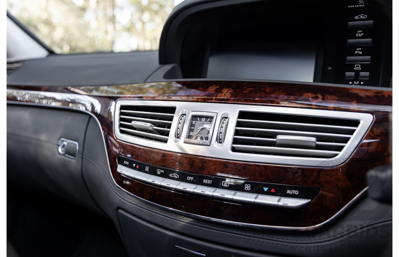 6/2008 Mercedes-Benz S63L AMG 221 07 Upgrade 4d Sedan Designo Mystic White II V8 6.2L - IMPORT