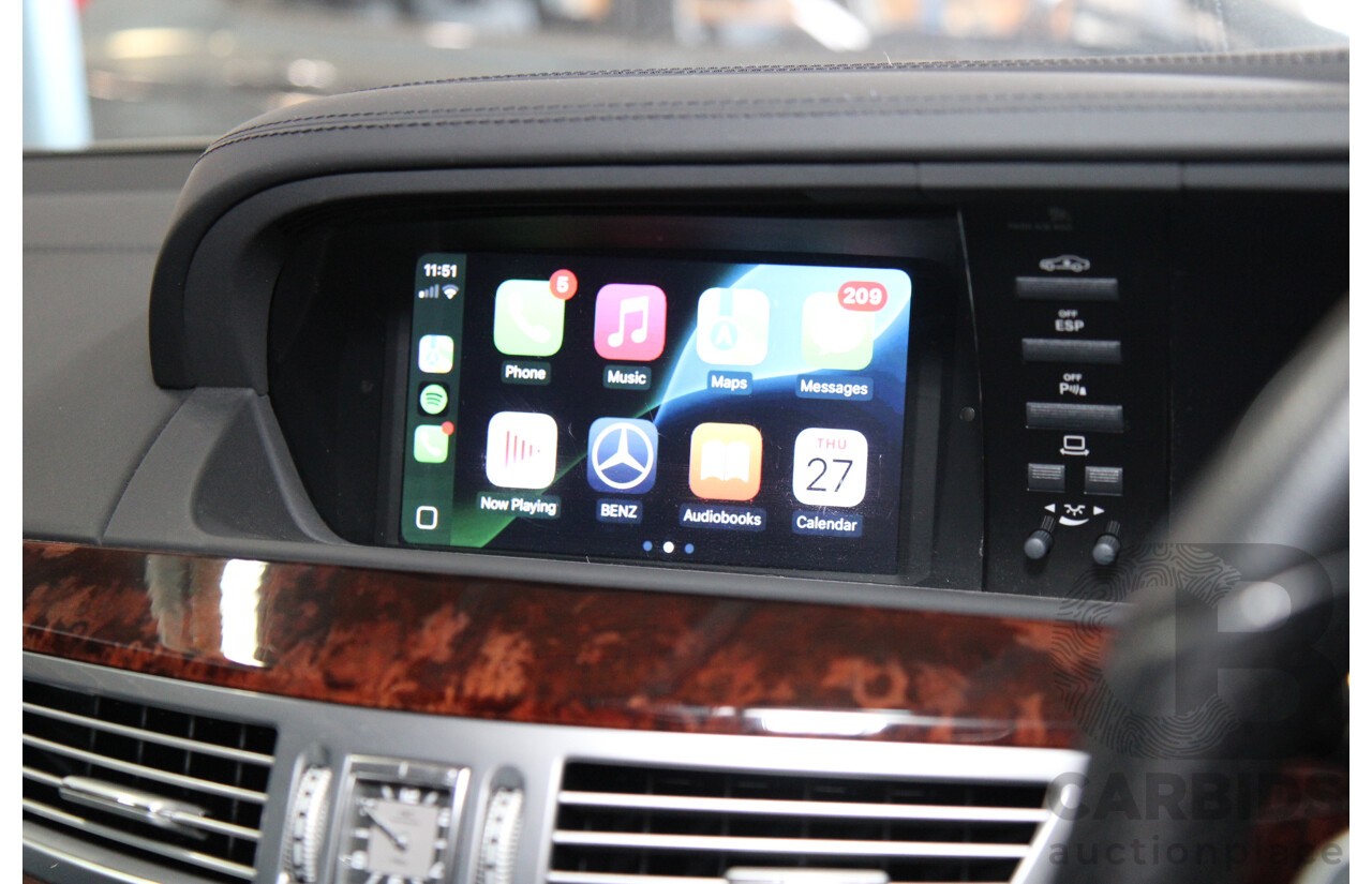 6/2008 Mercedes-Benz S63L AMG 221 07 Upgrade 4d Sedan Designo Mystic White II V8 6.2L - IMPORT