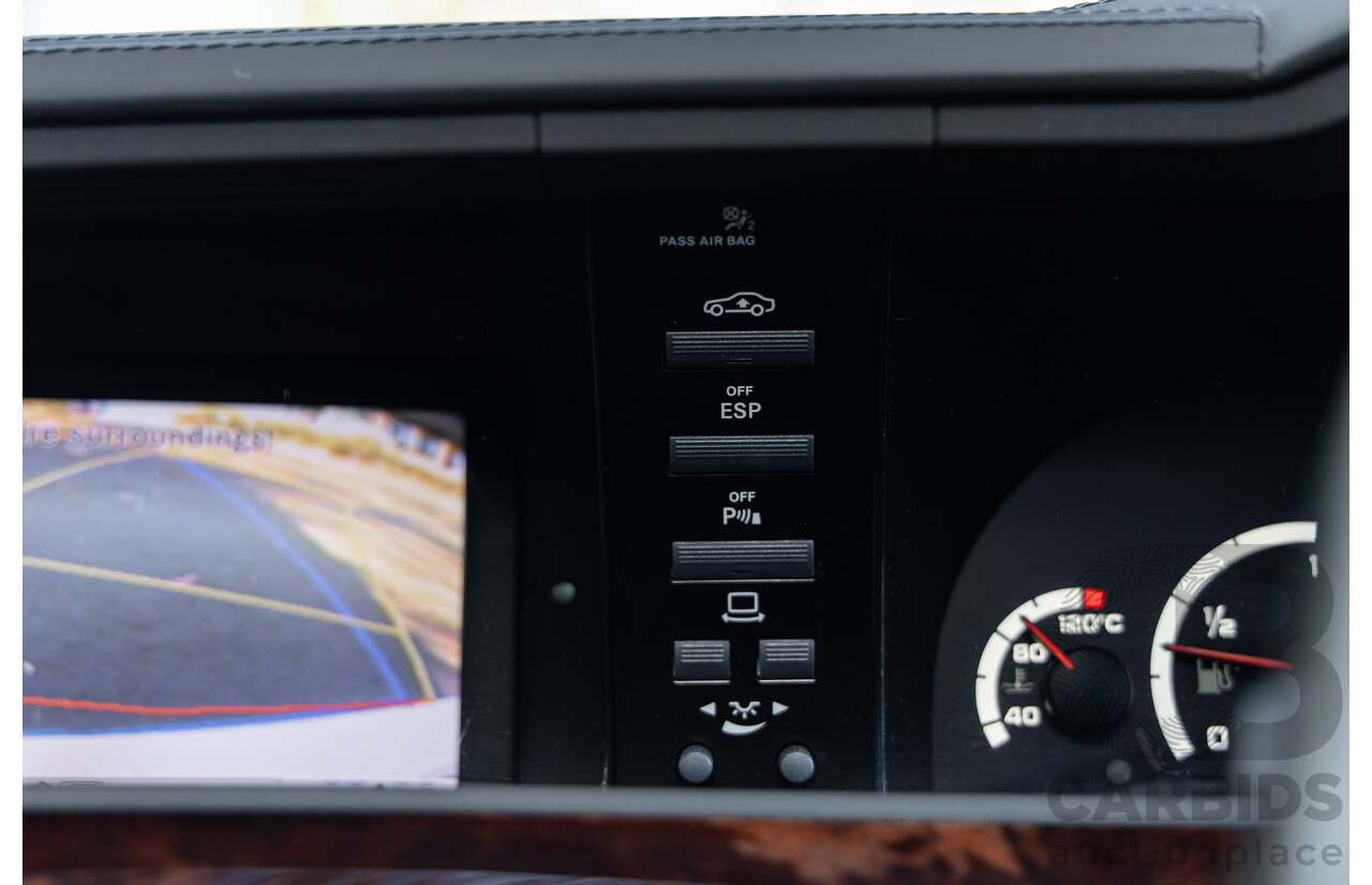 6/2008 Mercedes-Benz S63L AMG 221 07 Upgrade 4d Sedan Designo Mystic White II V8 6.2L - IMPORT