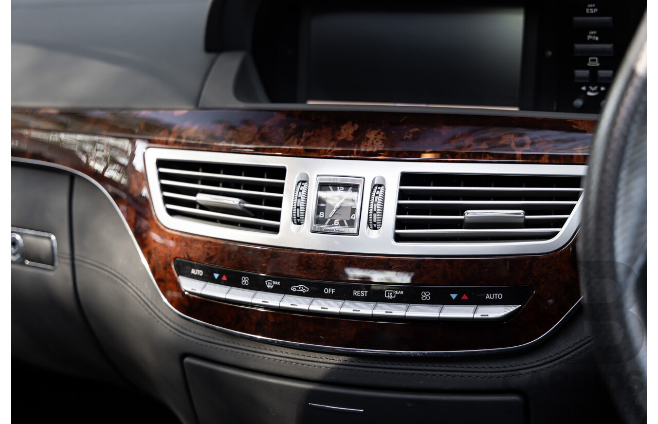 6/2008 Mercedes-Benz S63L AMG 221 07 Upgrade 4d Sedan Designo Mystic White II V8 6.2L - IMPORT