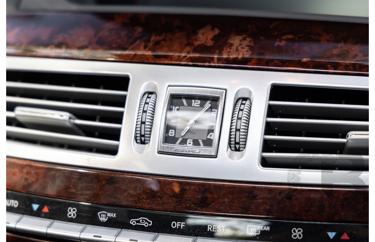 6/2008 Mercedes-Benz S63L AMG 221 07 Upgrade 4d Sedan Designo Mystic White II V8 6.2L - IMPORT