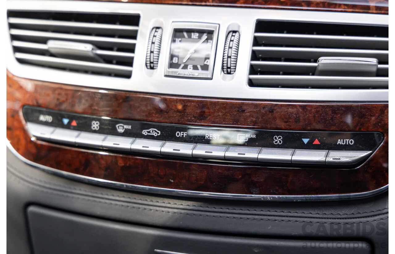 6/2008 Mercedes-Benz S63L AMG 221 07 Upgrade 4d Sedan Designo Mystic White II V8 6.2L - IMPORT