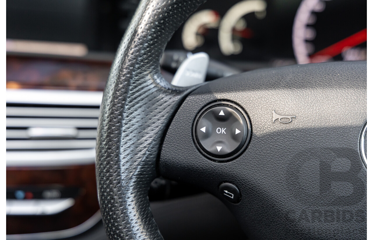 6/2008 Mercedes-Benz S63L AMG 221 07 Upgrade 4d Sedan Designo Mystic White II V8 6.2L - IMPORT