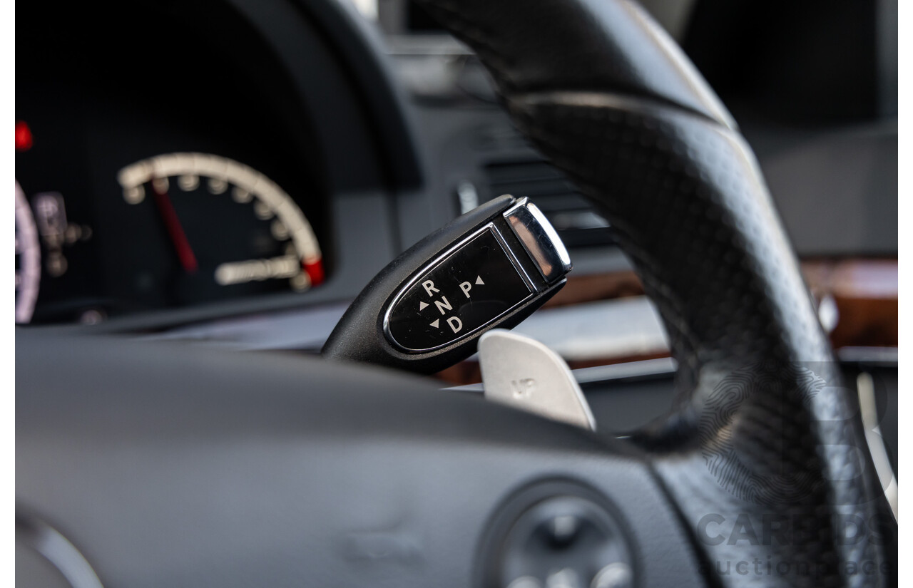 6/2008 Mercedes-Benz S63L AMG 221 07 Upgrade 4d Sedan Designo Mystic White II V8 6.2L - IMPORT