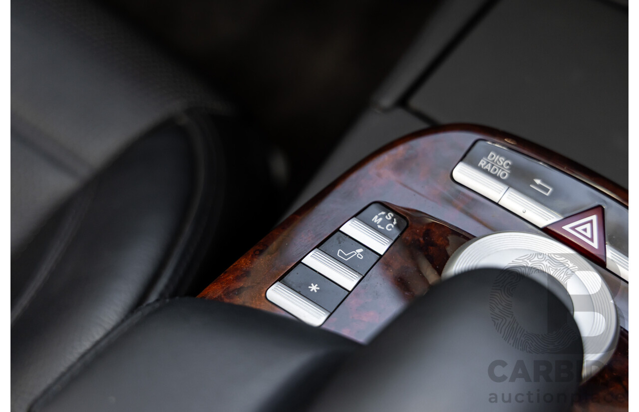 6/2008 Mercedes-Benz S63L AMG 221 07 Upgrade 4d Sedan Designo Mystic White II V8 6.2L - IMPORT