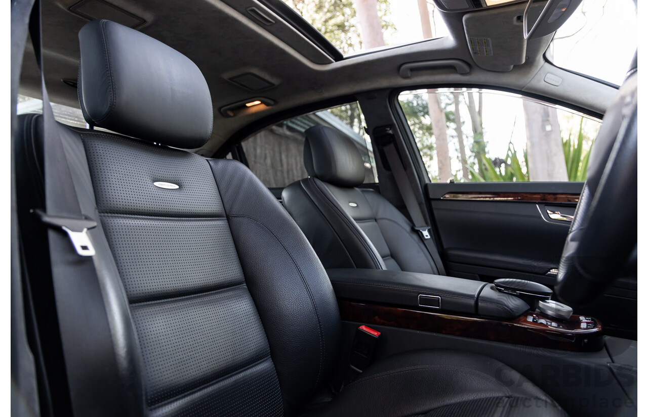 6/2008 Mercedes-Benz S63L AMG 221 07 Upgrade 4d Sedan Designo Mystic White II V8 6.2L - IMPORT