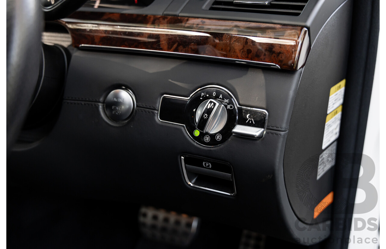 6/2008 Mercedes-Benz S63L AMG 221 07 Upgrade 4d Sedan Designo Mystic White II V8 6.2L - IMPORT