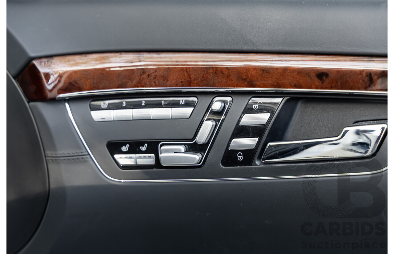 6/2008 Mercedes-Benz S63L AMG 221 07 Upgrade 4d Sedan Designo Mystic White II V8 6.2L - IMPORT