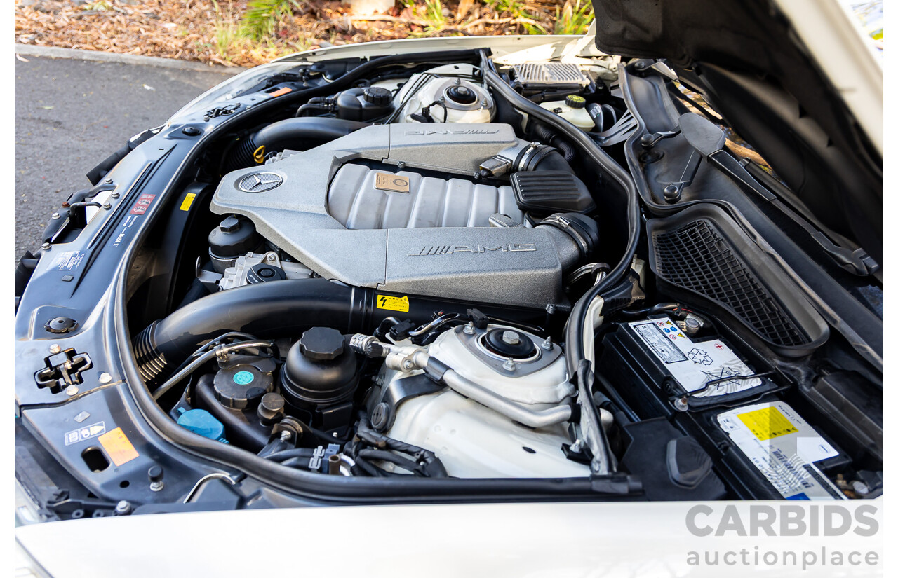 6/2008 Mercedes-Benz S63L AMG 221 07 Upgrade 4d Sedan Designo Mystic White II V8 6.2L - IMPORT