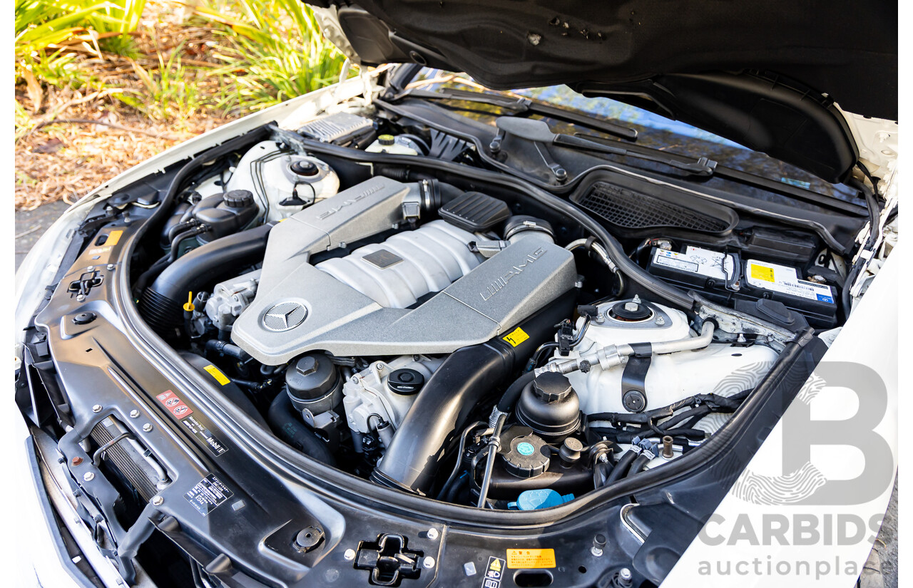 6/2008 Mercedes-Benz S63L AMG 221 07 Upgrade 4d Sedan Designo Mystic White II V8 6.2L - IMPORT