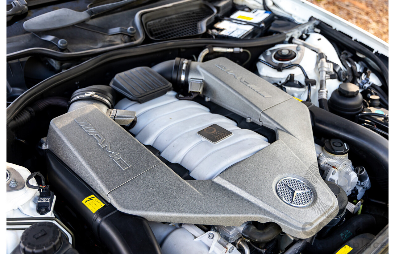 6/2008 Mercedes-Benz S63L AMG 221 07 Upgrade 4d Sedan Designo Mystic White II V8 6.2L - IMPORT