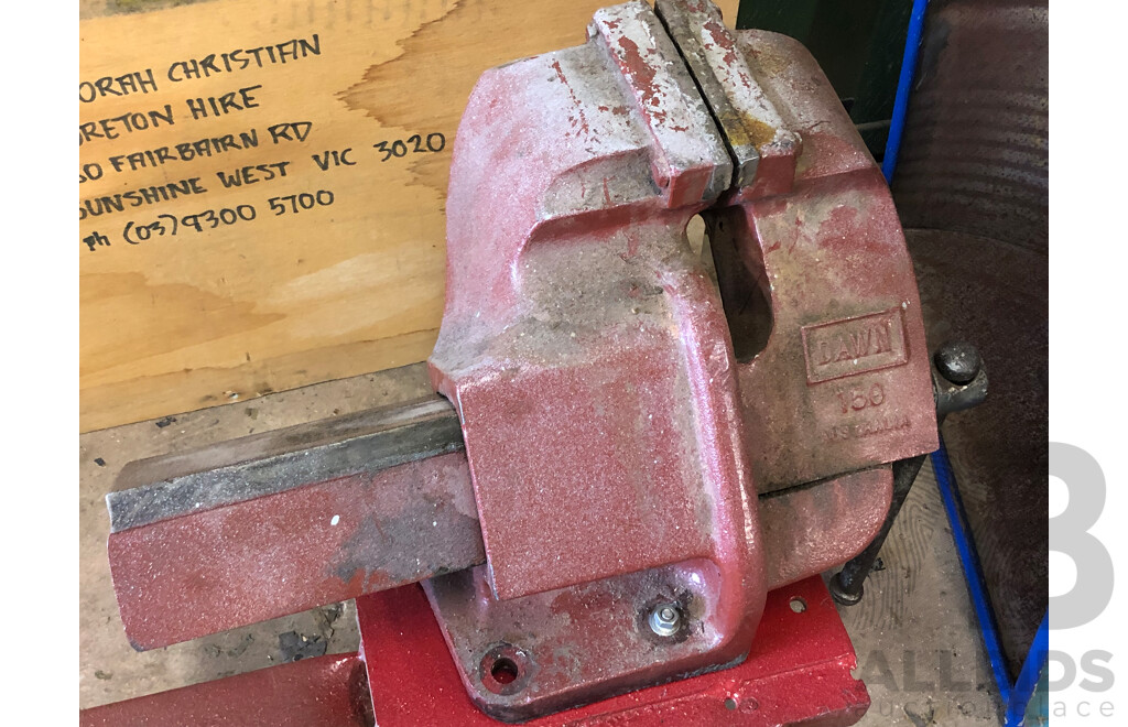 Dawn 150mm Bench Vice with Custom Built Trolley
