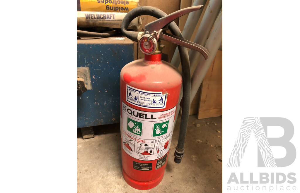 Mobile ARC Welder, Portable Oxy Welder, Fire Extinguiser, Gas Cyinder and Oxygen Bottle