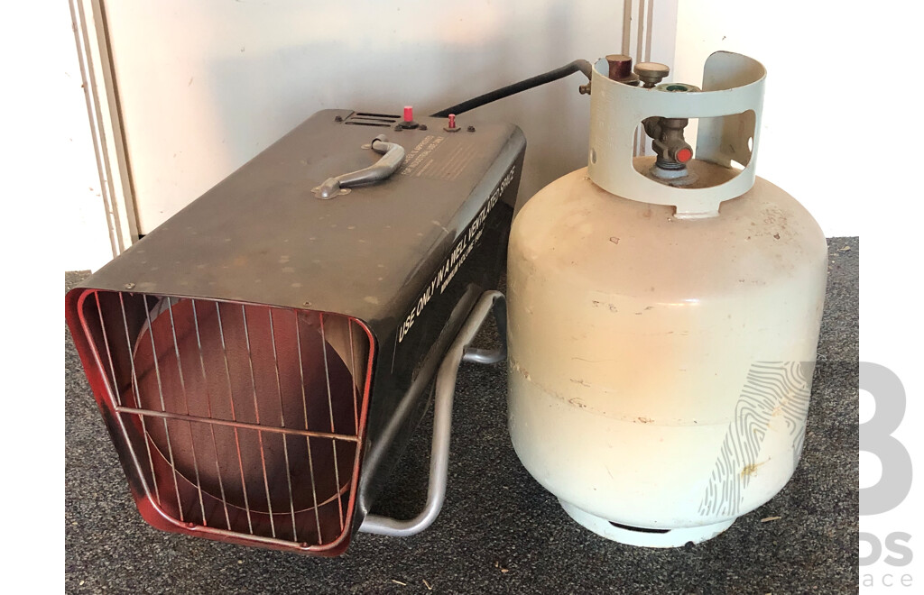 Gasmate Fan Heater with Gas Bottle