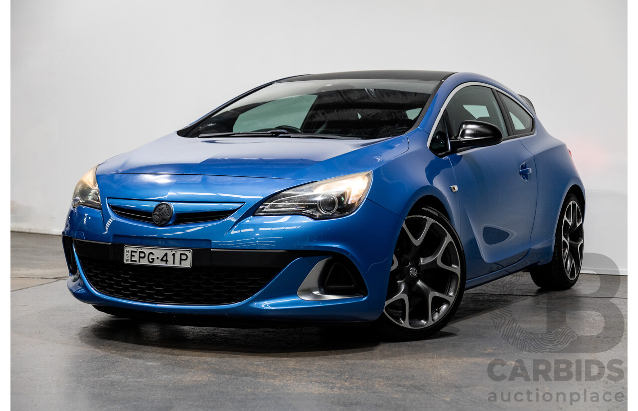 11/2015 Holden Astra VXR PJ 3d Hatchback Arden Blue metallic Turbo 2.0L