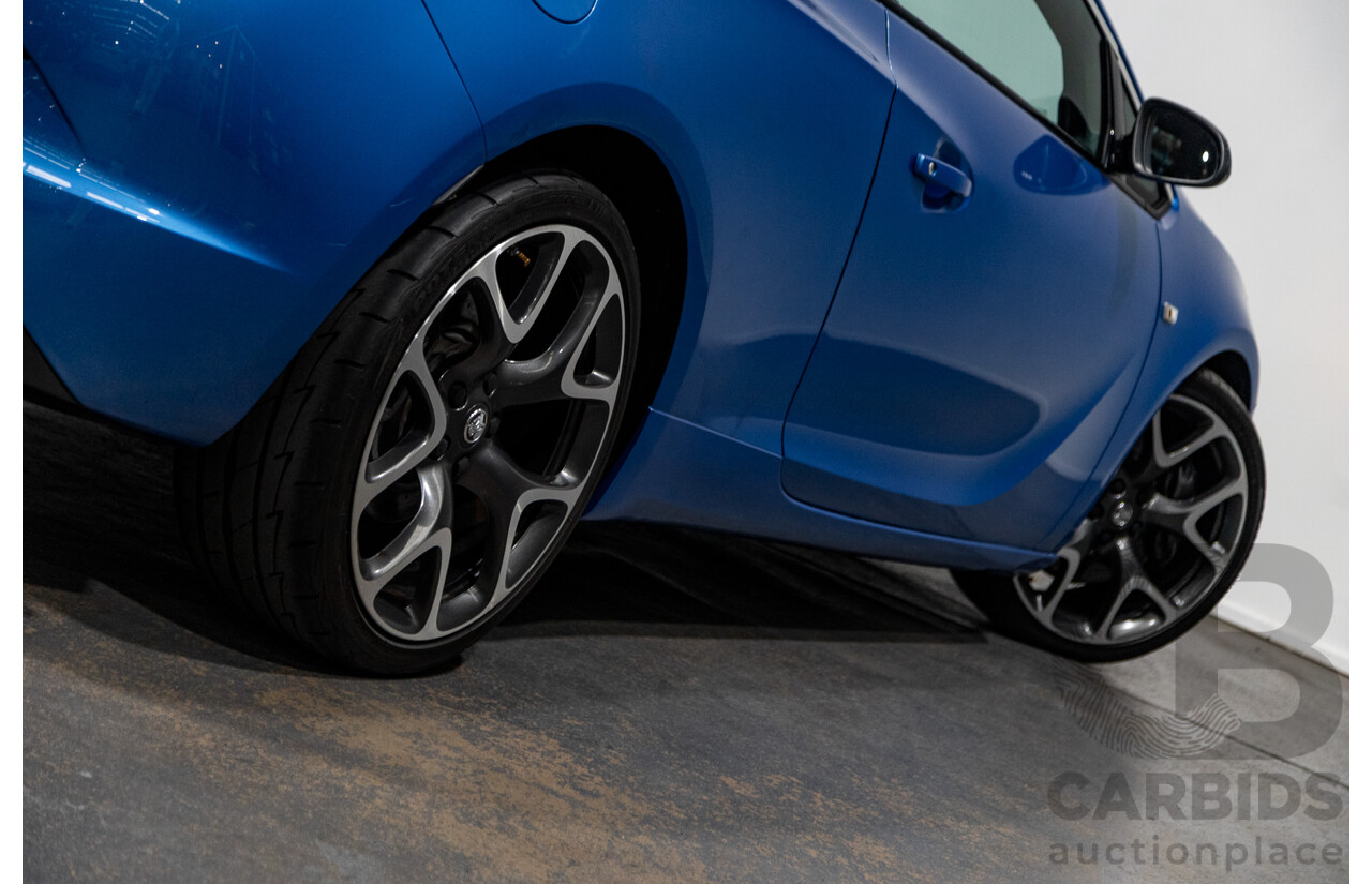 11/2015 Holden Astra VXR PJ 3d Hatchback Arden Blue metallic Turbo 2.0L