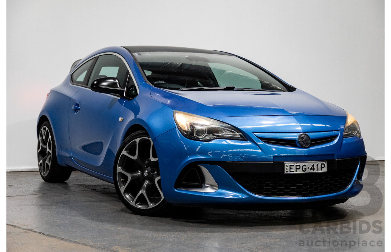 11/2015 Holden Astra VXR PJ 3d Hatchback Arden Blue metallic Turbo 2.0L