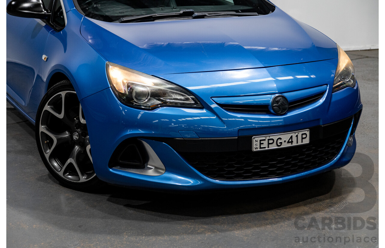 11/2015 Holden Astra VXR PJ 3d Hatchback Arden Blue metallic Turbo 2.0L