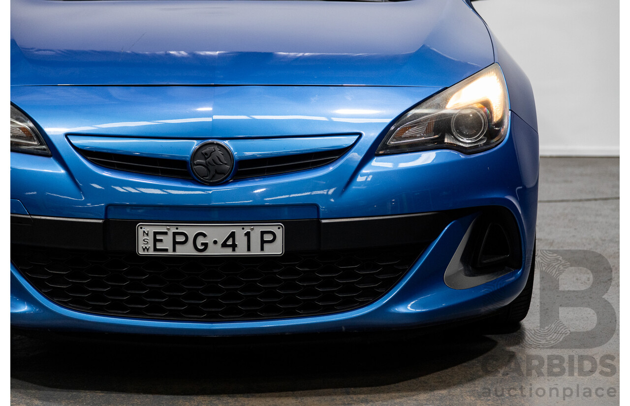 11/2015 Holden Astra VXR PJ 3d Hatchback Arden Blue metallic Turbo 2.0L