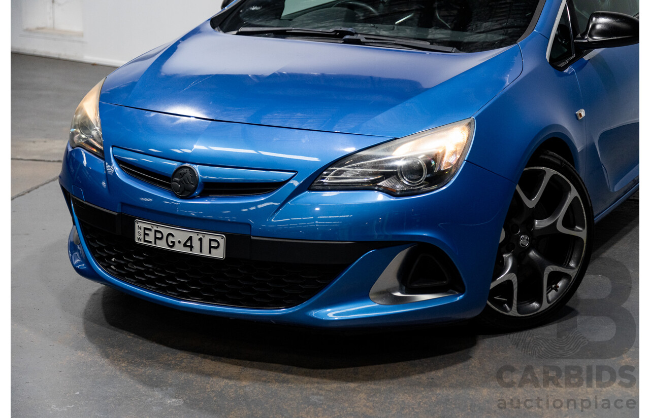 11/2015 Holden Astra VXR PJ 3d Hatchback Arden Blue metallic Turbo 2.0L