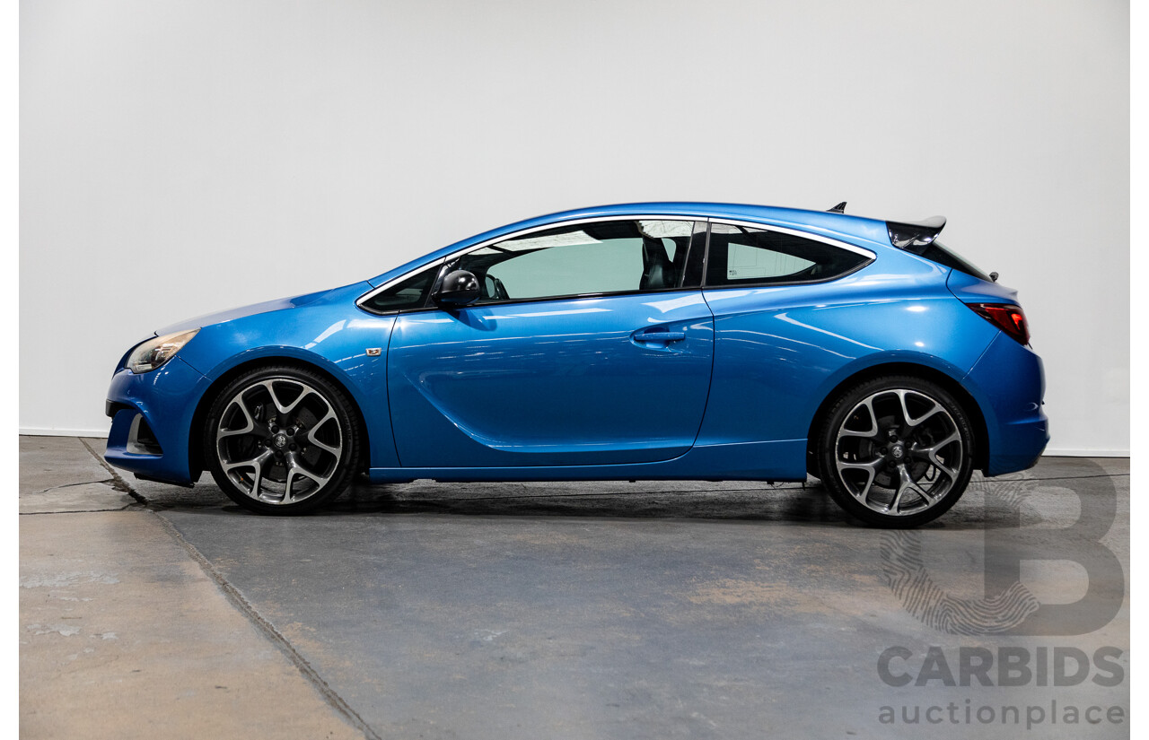 11/2015 Holden Astra VXR PJ 3d Hatchback Arden Blue metallic Turbo 2.0L