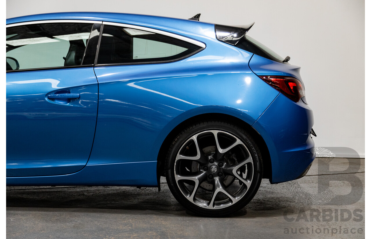 11/2015 Holden Astra VXR PJ 3d Hatchback Arden Blue metallic Turbo 2.0L