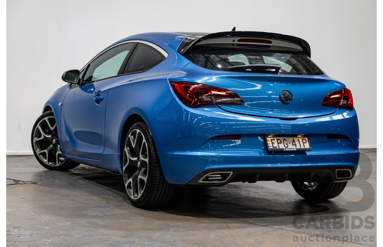 11/2015 Holden Astra VXR PJ 3d Hatchback Arden Blue metallic Turbo 2.0L