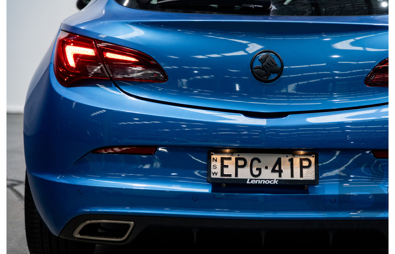 11/2015 Holden Astra VXR PJ 3d Hatchback Arden Blue metallic Turbo 2.0L