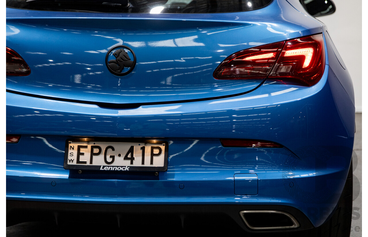 11/2015 Holden Astra VXR PJ 3d Hatchback Arden Blue metallic Turbo 2.0L