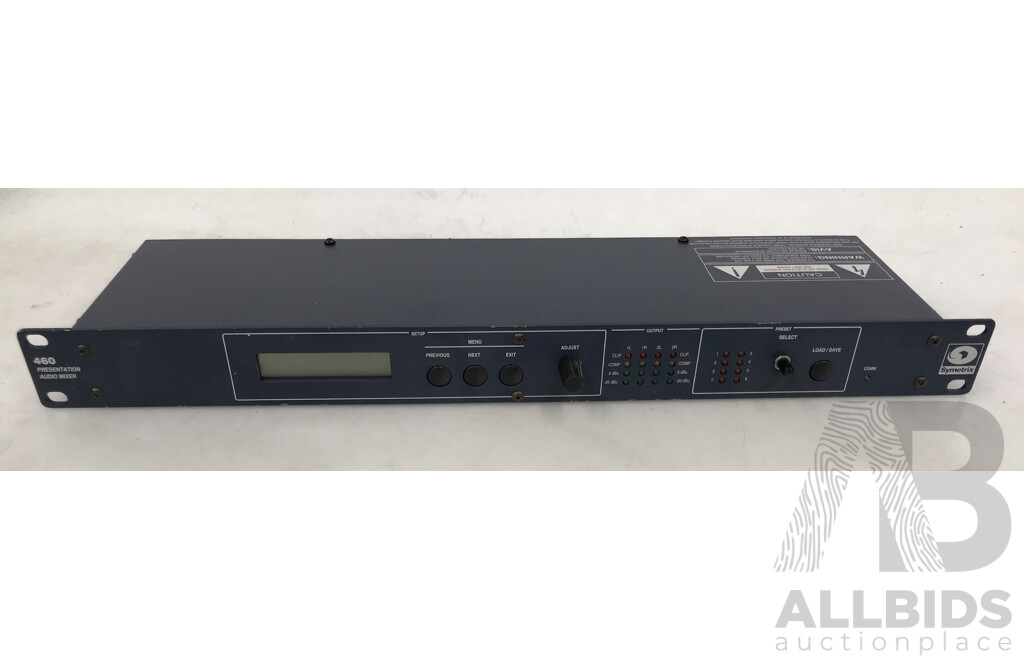 Symetrix 460 Presentation Audio Mixer