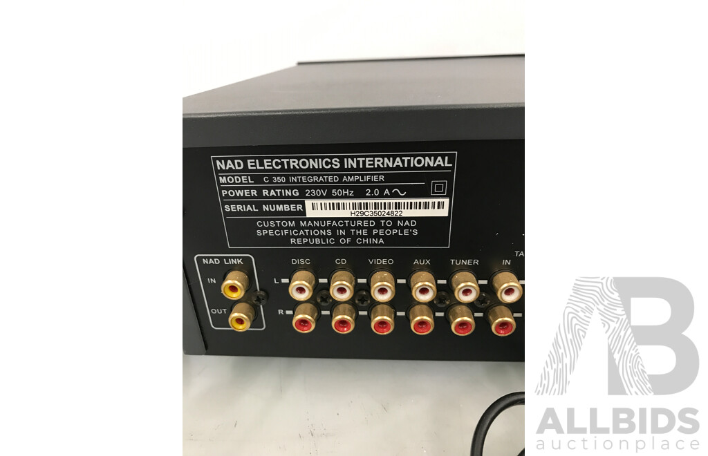NAD (C350) Stereo Integrated Amplifier