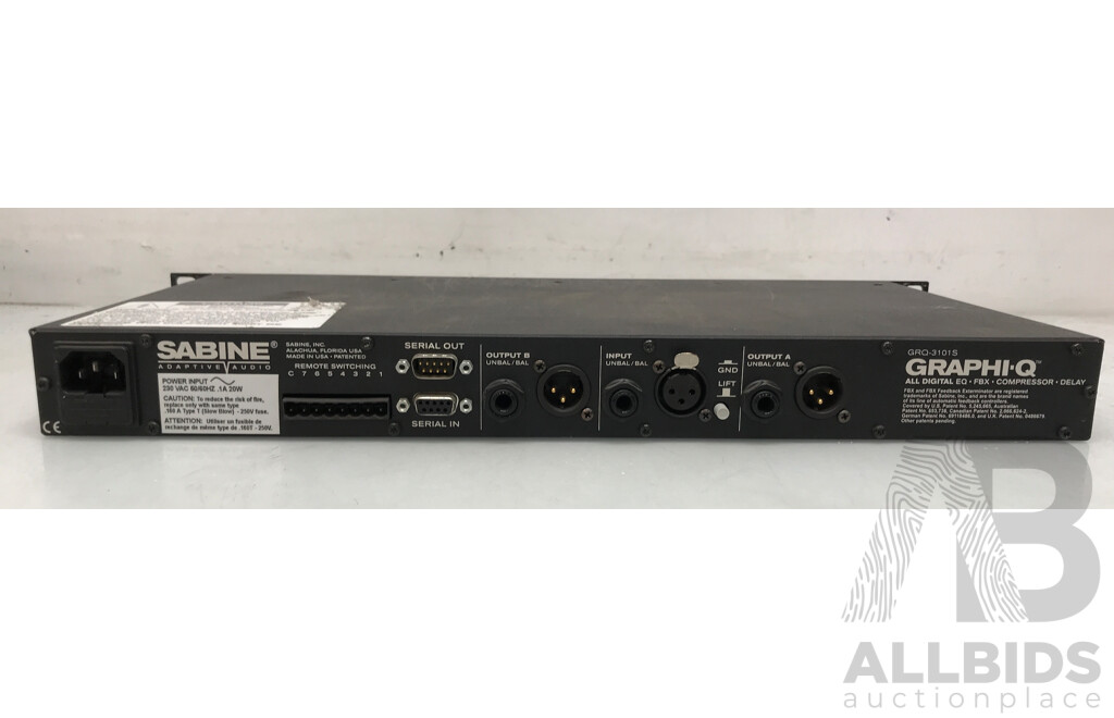 Sabine Graphi-Q Digital Equalizer