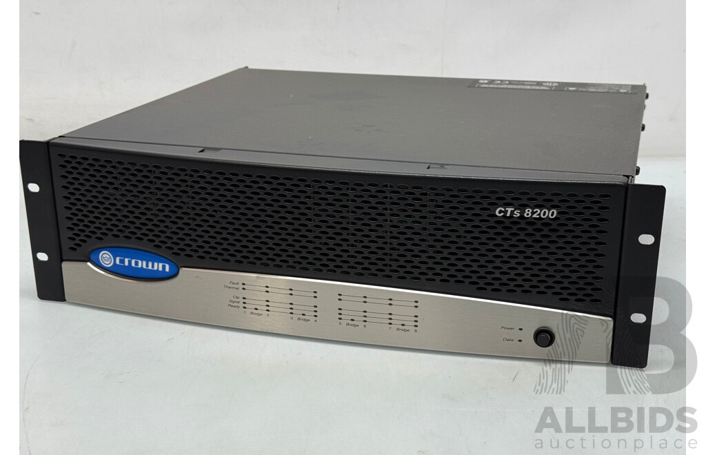 Crown Eight Channel 200 Watt Amplifier