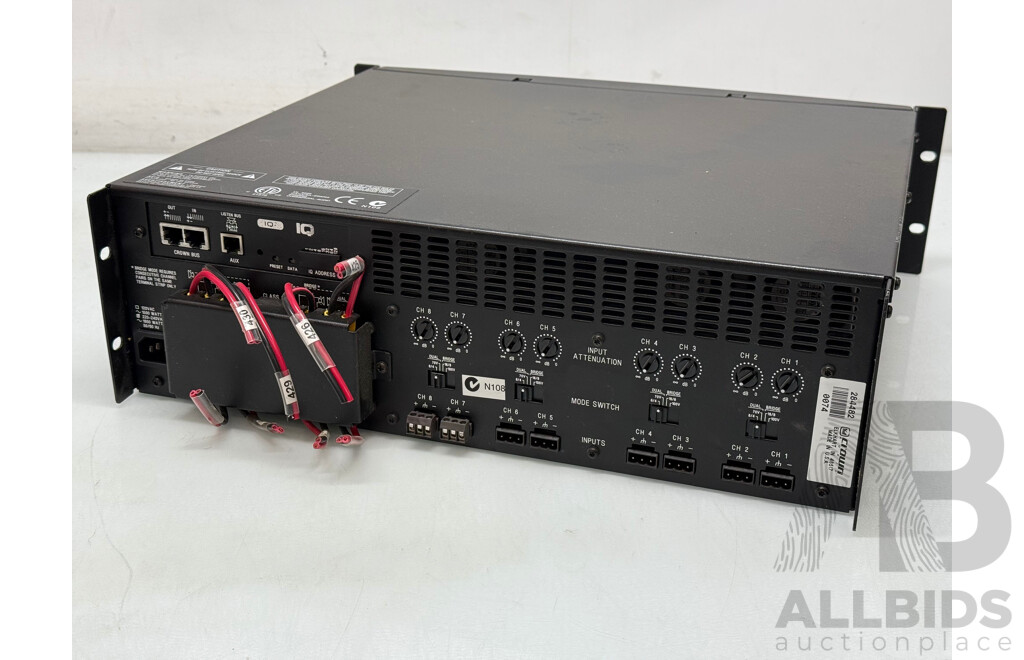 Crown Eight Channel 200 Watt Amplifier