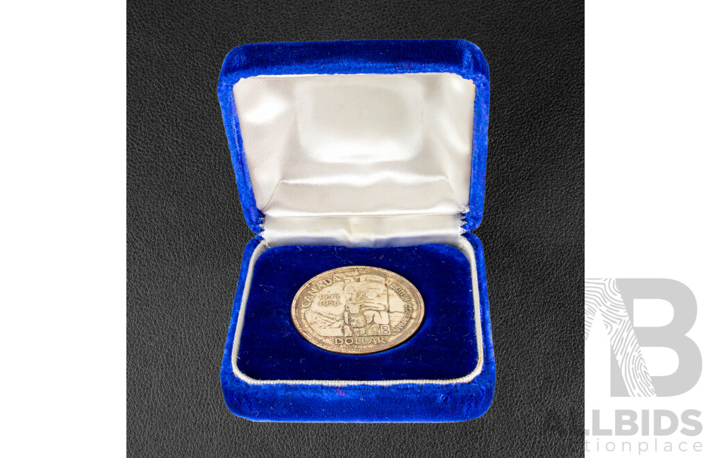 Canadian 1958 Silver One Dollar, 100th Anniversary of British Columbia .800