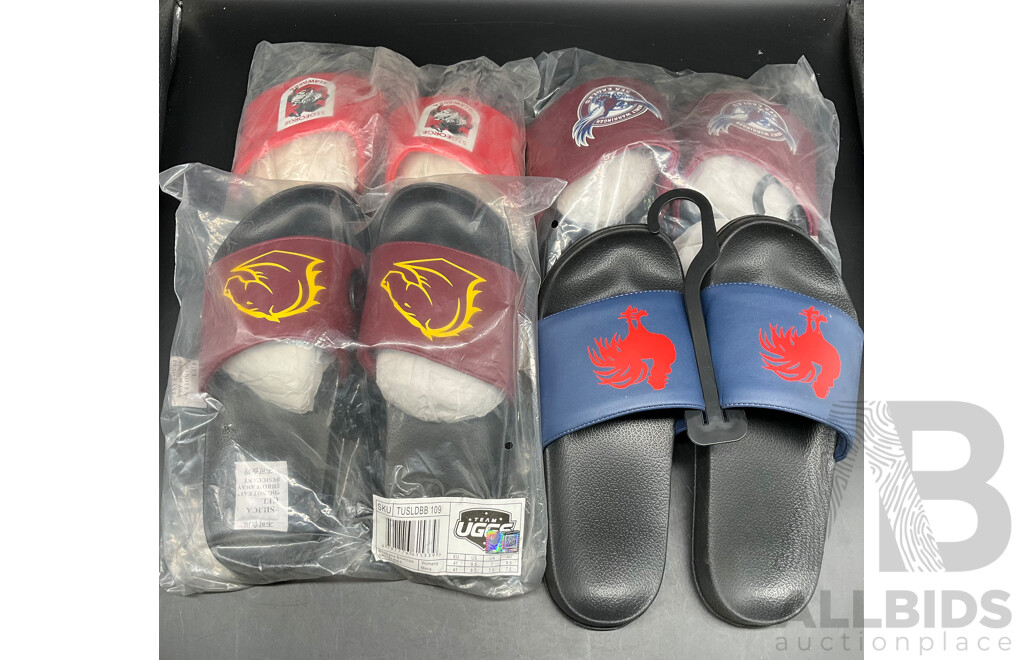 TEAM KICKS NRL  Unisex Slides - Lot of 4