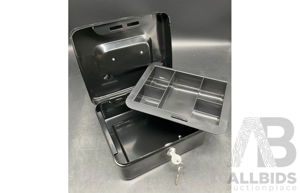 Lockable Cash Box in 3 Size, Mix Colors - Lot of 12