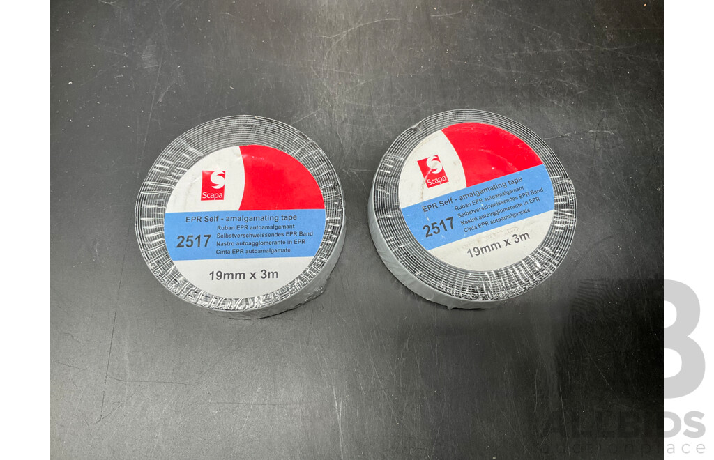 Assorted Electrical Tapes and Cash Box