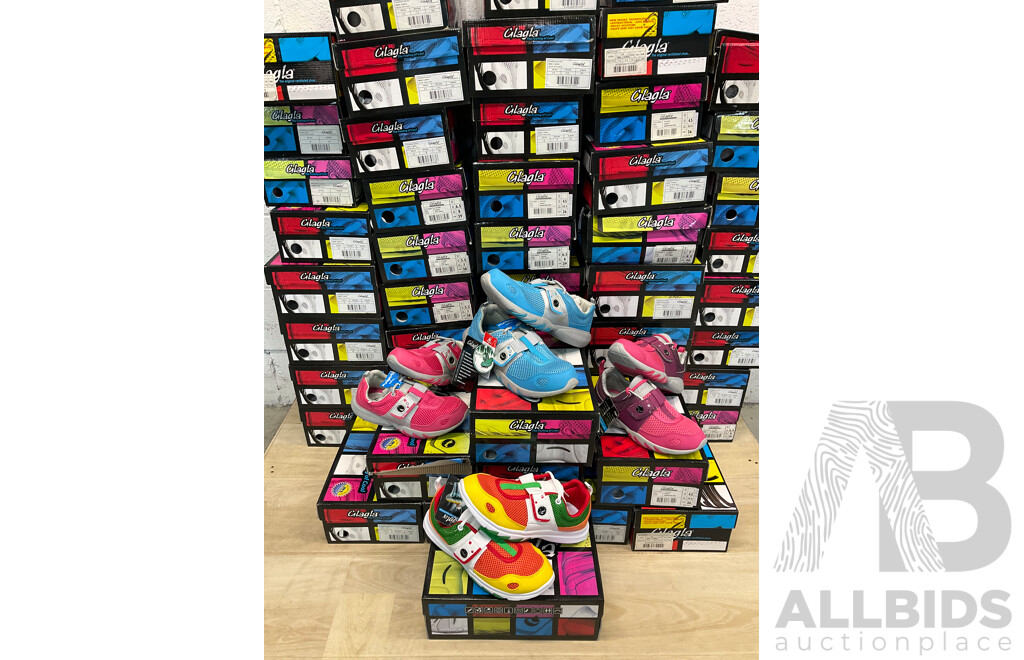 GLAGLA Women's, Men's, Kid's Shoes - Lot of 52