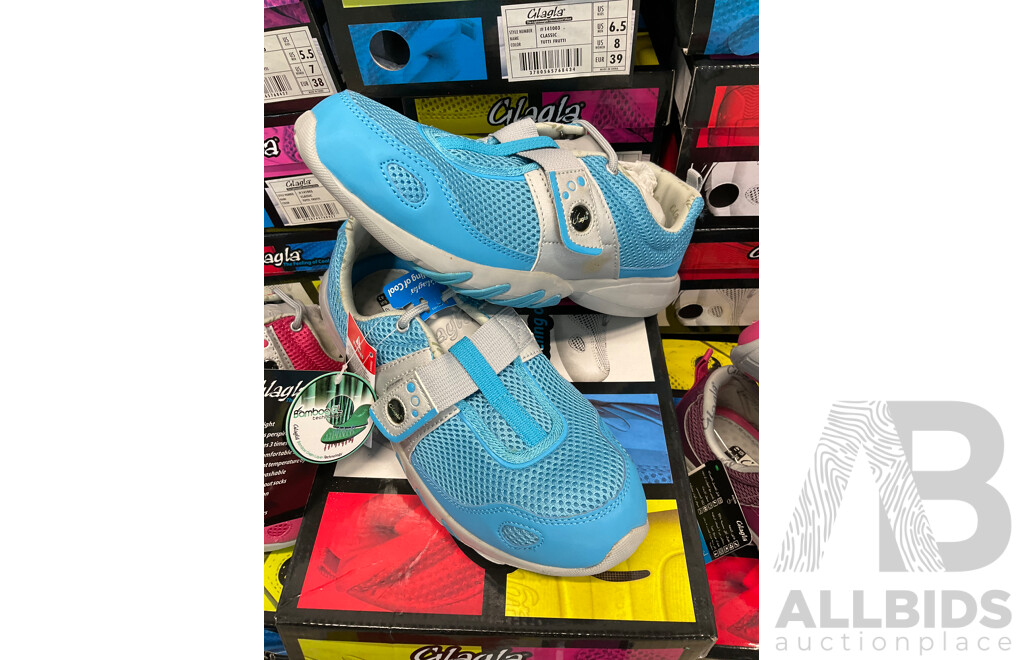 GLAGLA Women's, Men's, Kid's Shoes - Lot of 52