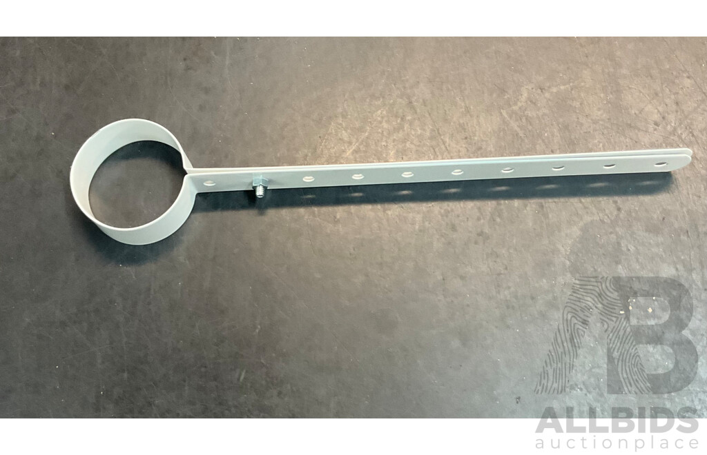 MEC 50mm Powder Coated Strap Hanger to Suit PVC Pipe - Lot of 150